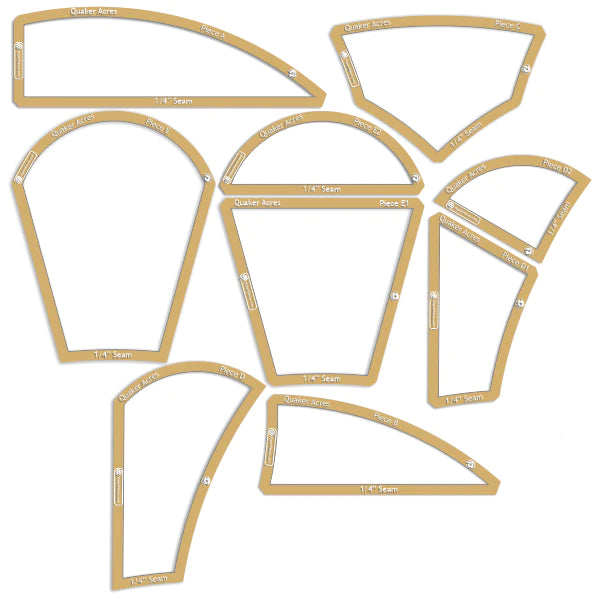 Brimfield Quaker Acres Windowed Template 5 Little Monkeys Quilting