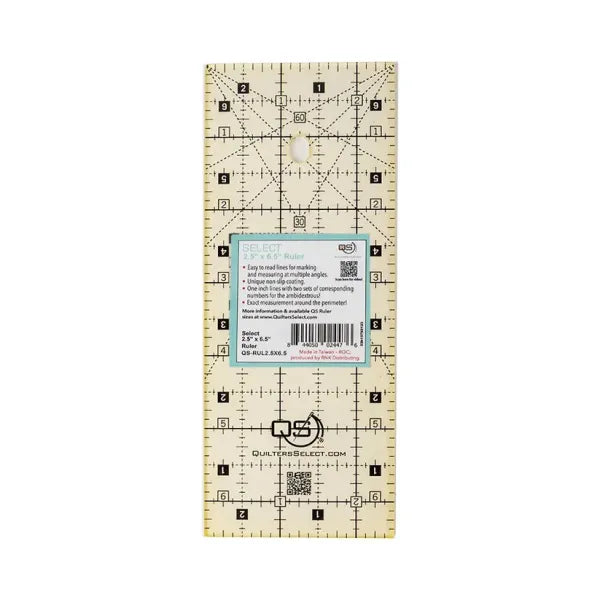 Quilter's Select Ruler 2.5" x 6.5" 5 Little Monkeys Quilting