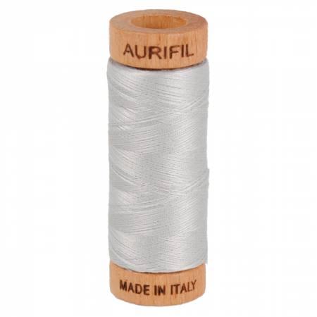Aurifil 80 wt Thread Aluminium 2615