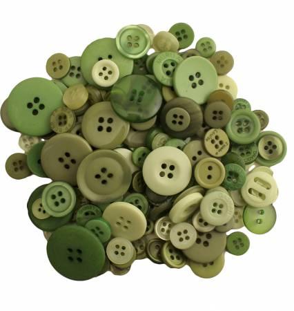 Buttons Jar - Leafy Greens