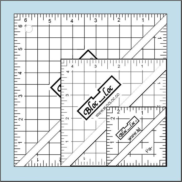 Half Square Triangle Ruler Set 2