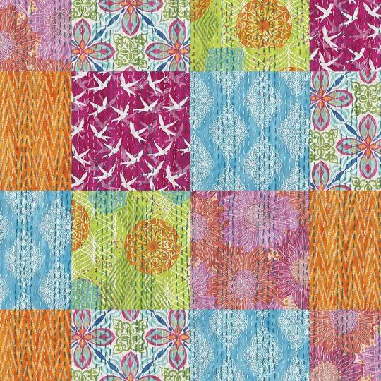 Kantha Cloth Enchanted Garden 5 Little Monkeys Quilting