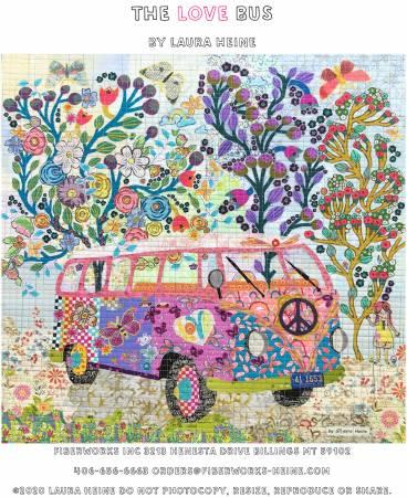 The Love Bus Collage Pattern