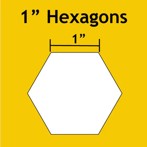1" Hexagon Windowed Template