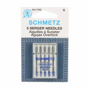 Schmetz Serger / Overlock BLX-1 Machine Needle Sizes 11/75 & 14/90