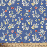 MORNING BLOOM DITSIES BLUE 1 YD CUT