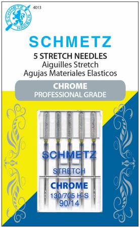 Chrome Stretch Schmetz Needle 5 ct, Size 90/14