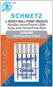 Chrome Jersey Schmetz Needle 5 ct, Size 90/14