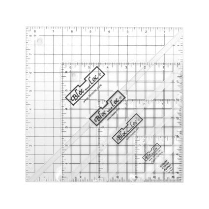Half-Square Triangle Ruler Set #8 – 5 Little Monkeys