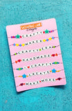Friendship Bracelet Sticker Sheets