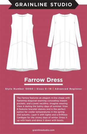 Farrow Dress Pattern Sizes 0-18