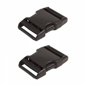 Side-Release Buckle Plastic Black 2 pack