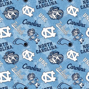 NCAA-North Carolina Tar Heels Tone on Tone Cotton