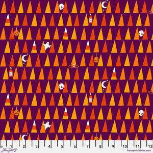 Ghostly Greetings Candy Corn Purple