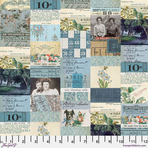 Tim Holtz Palette Blue Collage