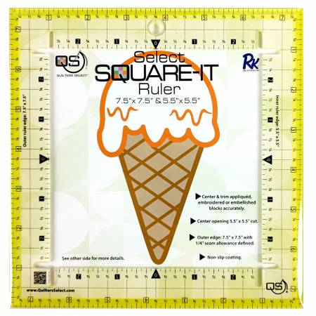 Quilters Select Square it Ruler 7-1/2in