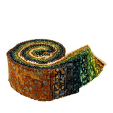 Batiks Elements Terrazzo Jungle Rolie Polie Strip Set