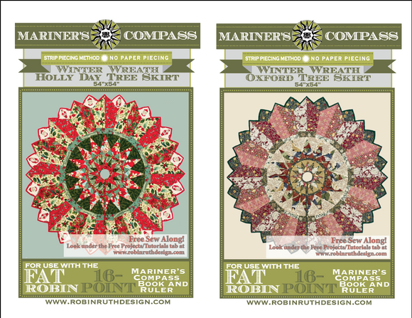 Holly Day Winter Wreath /Oxford Winter Wreath Tree Skirt Pattern
