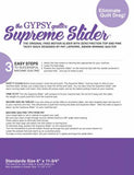 Supreme Slider 8in x 11-3/4in Free Motion Slider with Pink Tacky Back