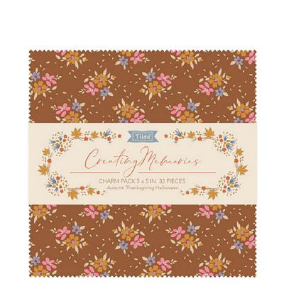 Creating Memories 5 inch charm pack 32 Fabrics-Autumn Colorway