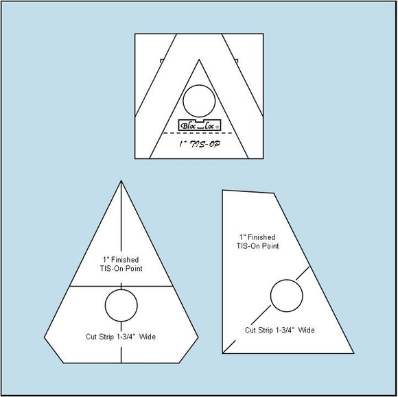 Triangle in a Square On Point Ruler Set 1″ x 1″