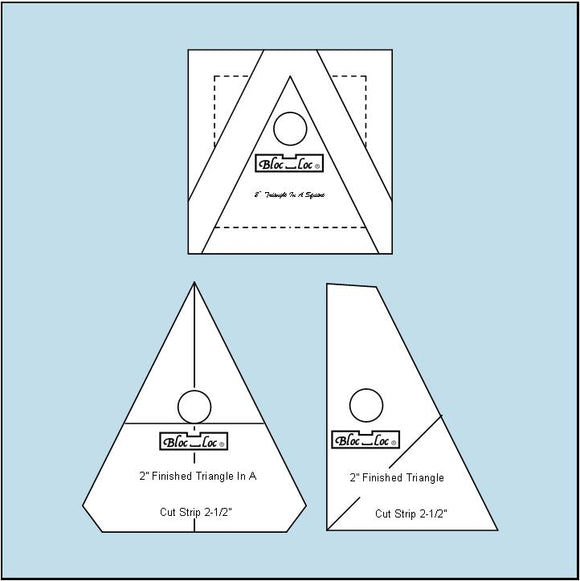 Triangle in a Square On Point Ruler Set 2″ x 2″