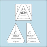 Triangle in a Square On Point Ruler Set 2″ x 2″