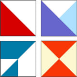 Half-Square Triangle Ruler Set #6