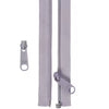 50in Separating Zipper Pewter