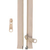 50in Separating Zipper Natural