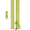 50in Separating Zipper Apple Green