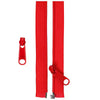 50in Separating Zipper Atom Red