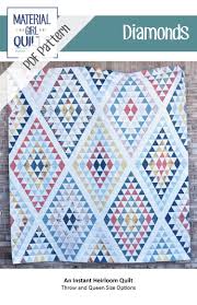 Material Girl Quilt Diamonds Pattern