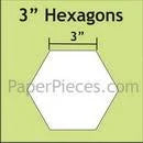 3" Hexagon EPP Papers