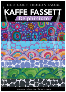 Kaffe Fassett Delphinium Designer Ribbon Pack