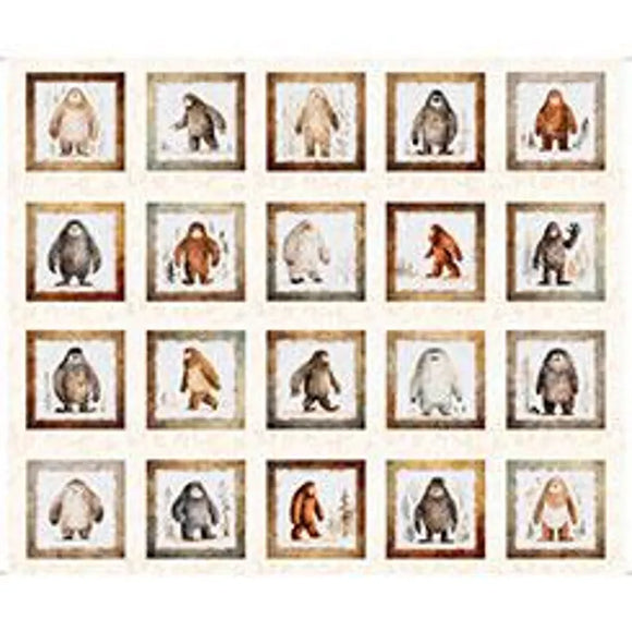 Bigfoot Picture Patches Cream Panel