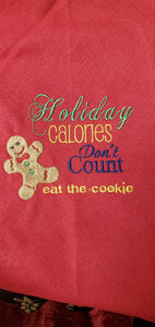 Eat the Cookie Towel Set Red
