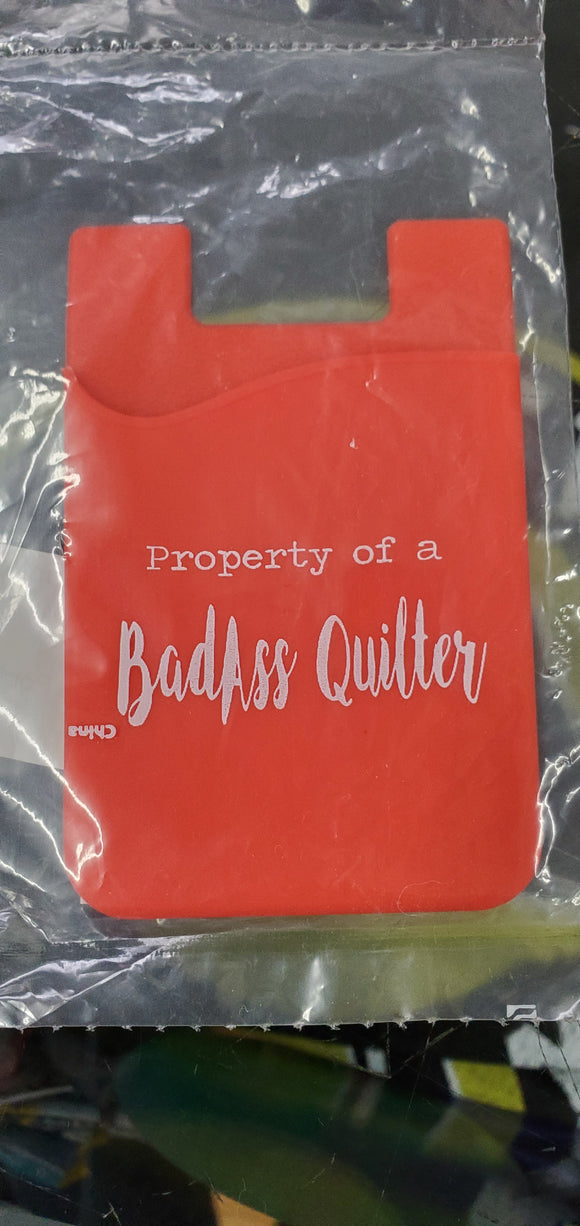 Badass Quilter Silicone Mobile Pocket