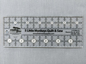2.5 x 6.5" 5 Little Monkeys Ruler