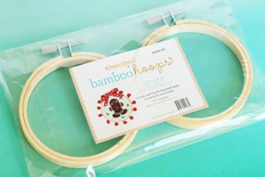 3.5" Bamboo Embroidery Hoops Set