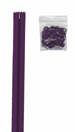 4 yards of zipper Tahiti Purple