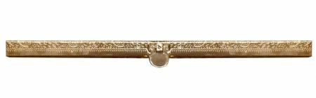 7-1/2in Wallet Clasp Embossed Yellow Gold