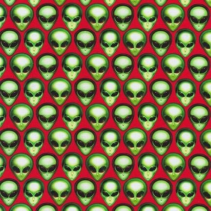 Area 51 Alien Heads Red