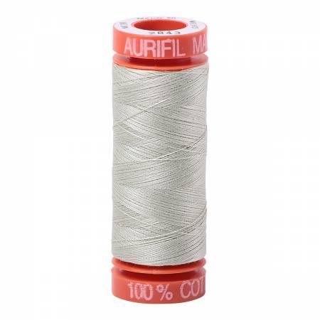 Aurifil 50 wt Thread Light Grey Green 2843