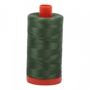 Aurifil 50 wt Thread Very Dark Grass Green 2890