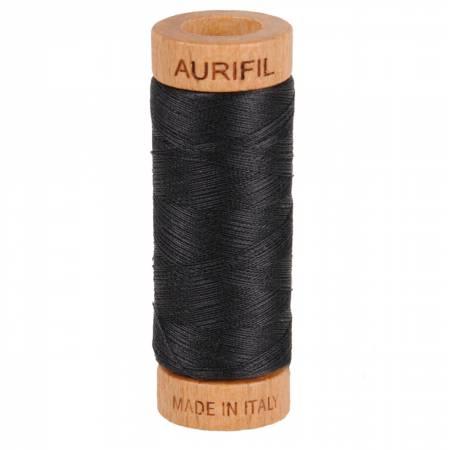 Aurifil 80 wt Thread Very Dark Grey
