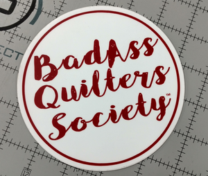 Badass Quilter Vinyl Car Decal