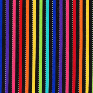 Be Colorful Rainbow Stripe on Black