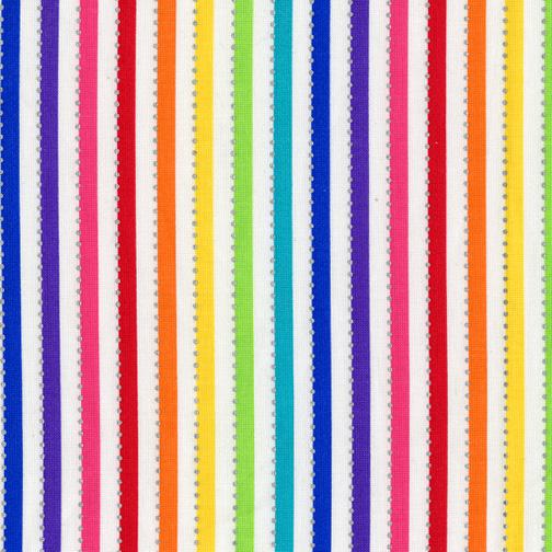 Be Colorful Rainbow Stripe on White