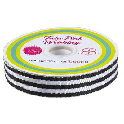 Black and White Webbing 1.5''